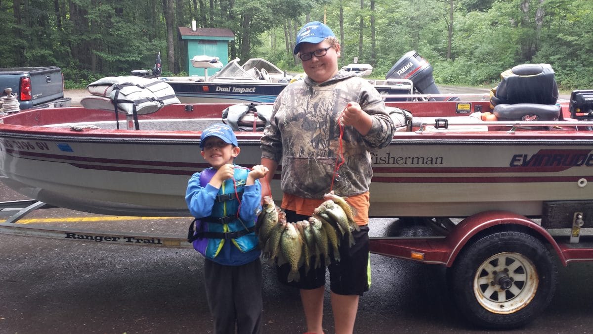 kids fishing on Guides Day