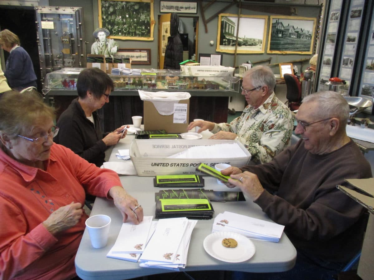 Volunteers hard at work in Phelps